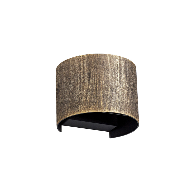 Idolite Hammersmith Black/Gold Led Exterior Wall Light - 3000K