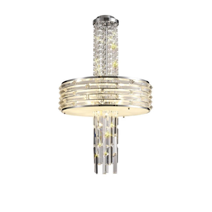 Idolite Harlsden Polished Chrome Crystal Pendant