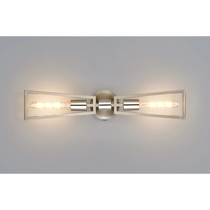 Idolite Helm Satin Nickel & Polished Nickel Double Wall Light