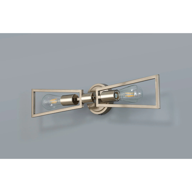 Idolite Helm Satin Nickel & Polished Nickel Double Wall Light
