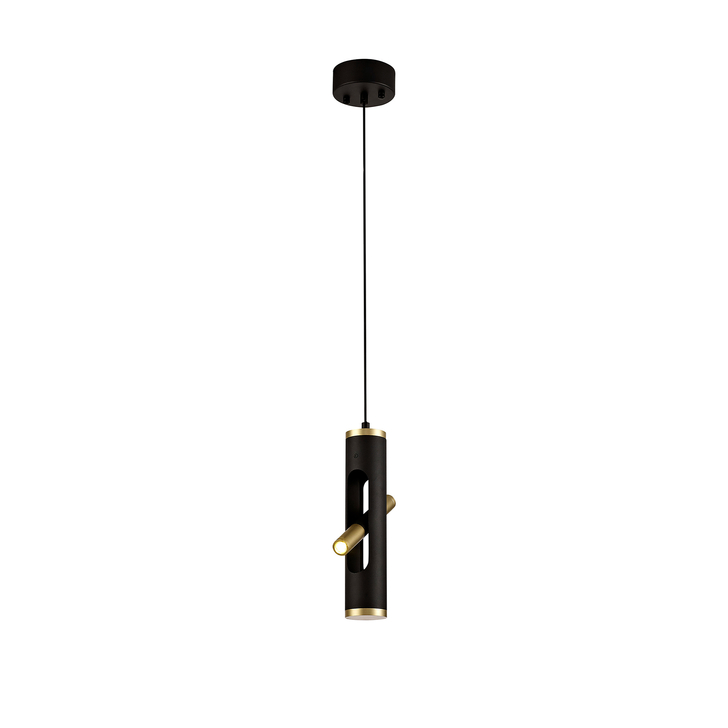 Idolite Himalaya Sand Black Finish 2 Light LED Pendant - 3000K