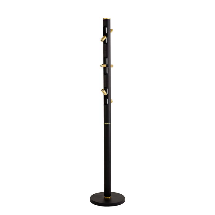 Idolite Himalaya Sand Black Finish 6 Light LED Floor Lamp - 3000K