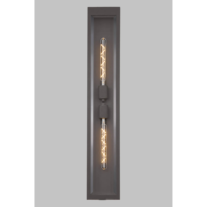 Idolite Hume Large Twin Anthracite Exterior Wall Lamp - IP54