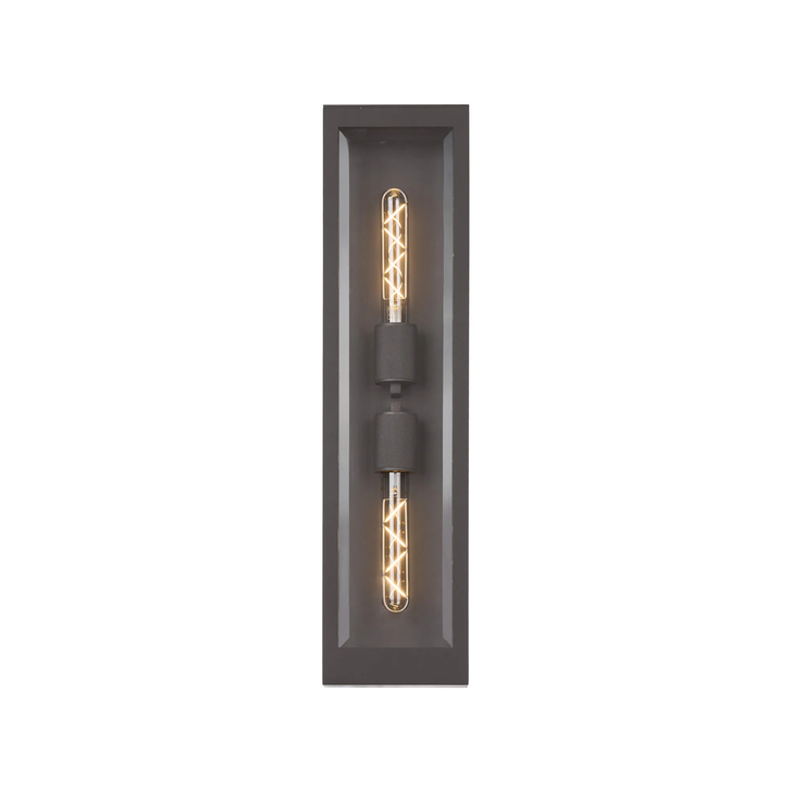 Idolite Hume Medium Twin Anthracite Exterior Wall Lamp - IP54