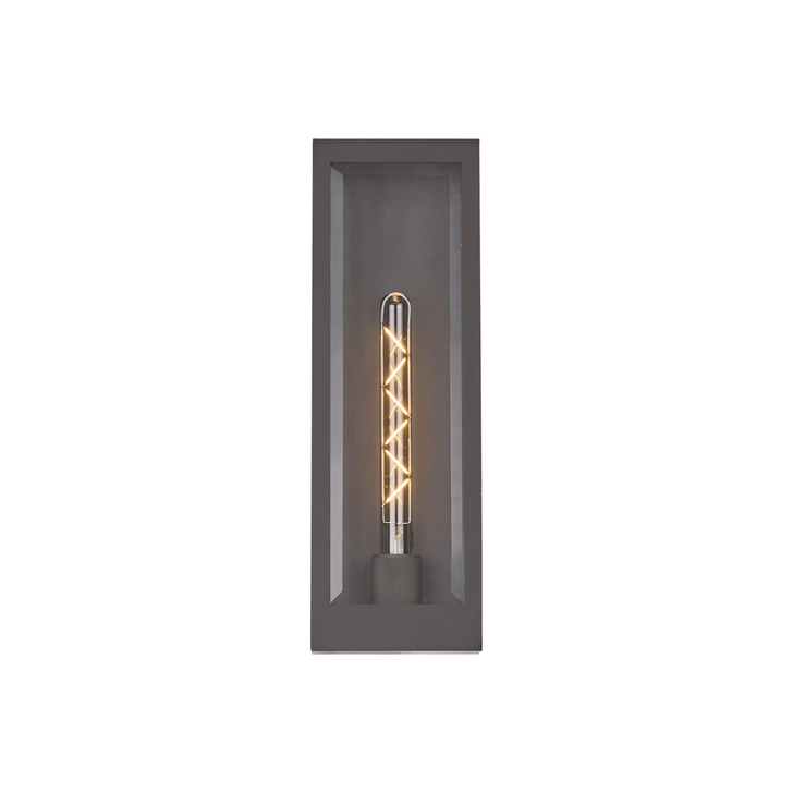 Idolite Hume Small Single Anthracite Exterior Wall Lamp - IP54