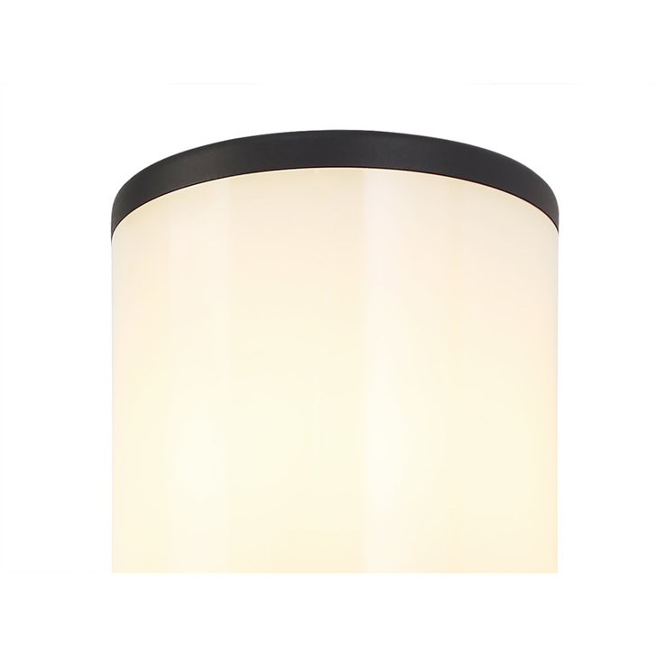 Idolite Hutt Anthracite 2 Light Exterior Wall Light Complete With Opal Glasses - IP54