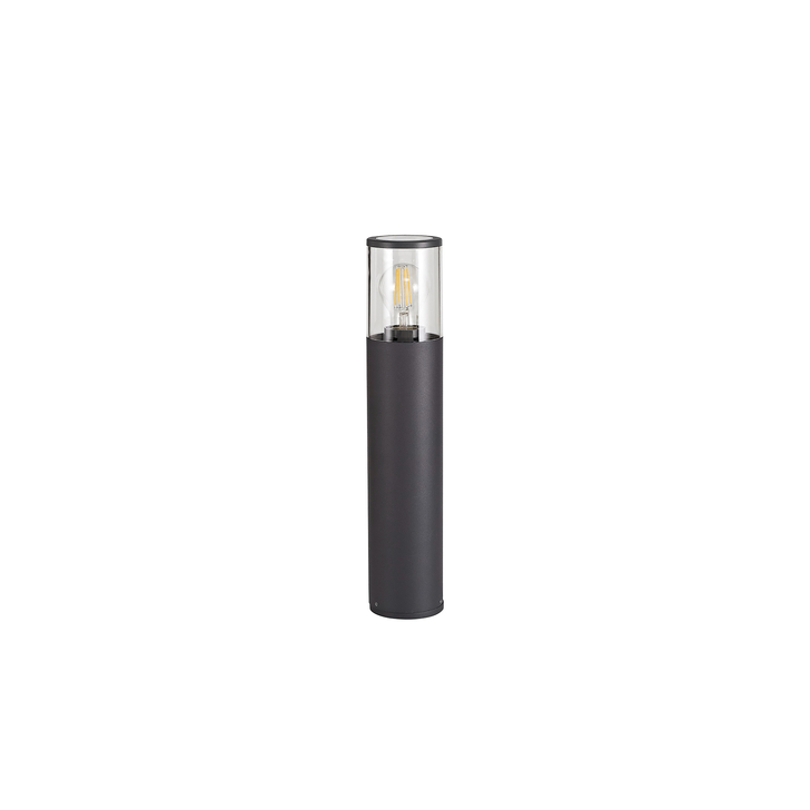 Idolite Hutt Anthracite 45CM Exterior Post Lamp Complete With Clear Glass - IP54