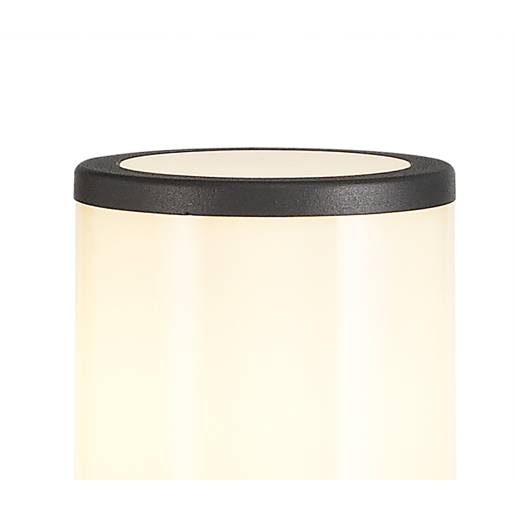 Idolite Hutt Anthracite 45CM Exterior Post Lamp Complete With Opal Glass - IP54