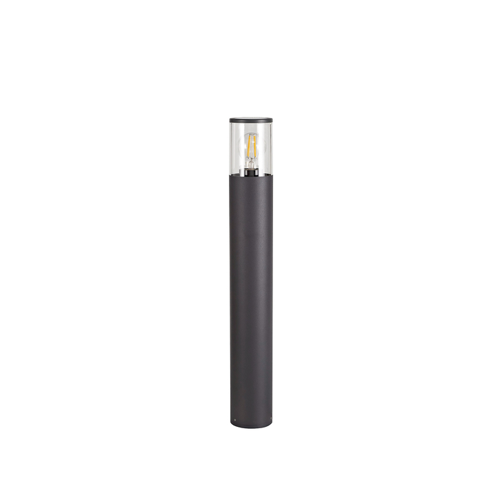 Idolite Hutt Anthracite 65CM Exterior Post Lamp Complete With Clear Glass - IP54