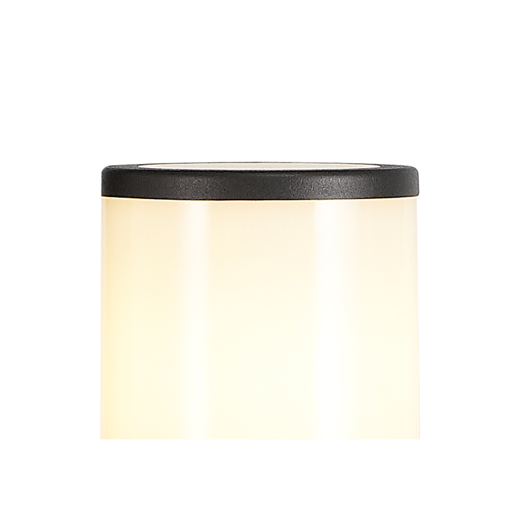 Idolite Hutt Anthracite 65CM Exterior Post Lamp Complete With Opal Glass - IP54