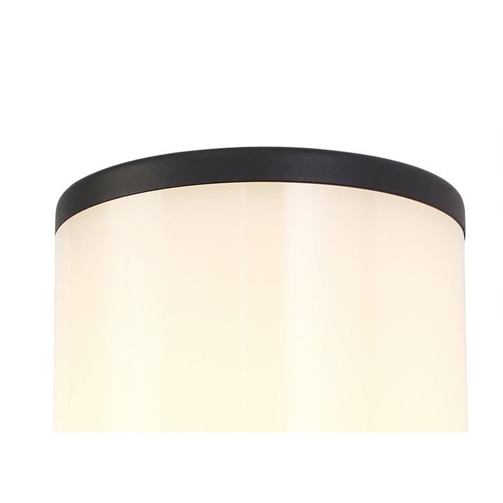 Idolite Hutt Anthracite Single Exterior Wall Light Complete With Opal Glass - IP54