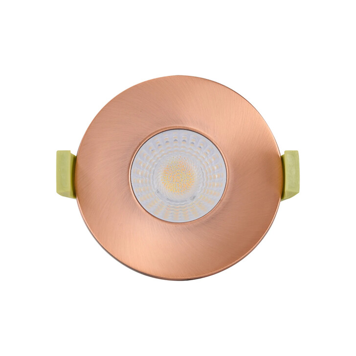 Idolite Imre 4/6/8W: Triac Dimmable 4CCT LED Fire Rated Downlight: Antique Copper Fascia: Cut Out: 70mm: 400/600/800lm: 60 Deg: IP65 DRIVER INC 5yrs Wrnty