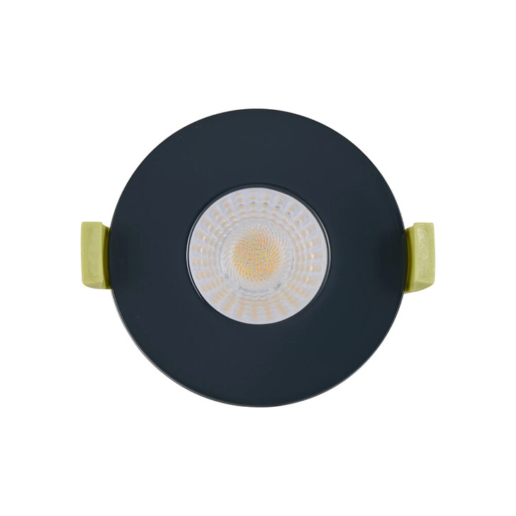Idolite Imre 4/6/8W: Triac Dimmable 4CCT LED Fire Rated Downlight: Charcoal Fascia: Cut Out: 70mm: 400/600/800lm: 60 Deg: IP65 DRIVER INC. 5yrs Wrnty