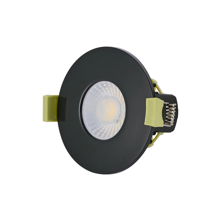 Idolite Imre 4/6/8W: Triac Dimmable 4CCT LED Fire Rated Downlight: Navy Fascia: Cut Out: 70mm: 400/600/800lm: 60 Deg: IP65 DRIVER INC. 5yrs Wrnty
