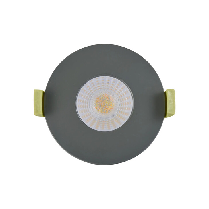 Idolite Imre 4/6/8W: Triac Dimmable 4CCT LED Fire Rated Downlight: Warm Grey Fascia: Cut Out: 70mm: 400/600/800lm: 60 Deg: IP65 DRIVER INC. 5yrs Wrnty