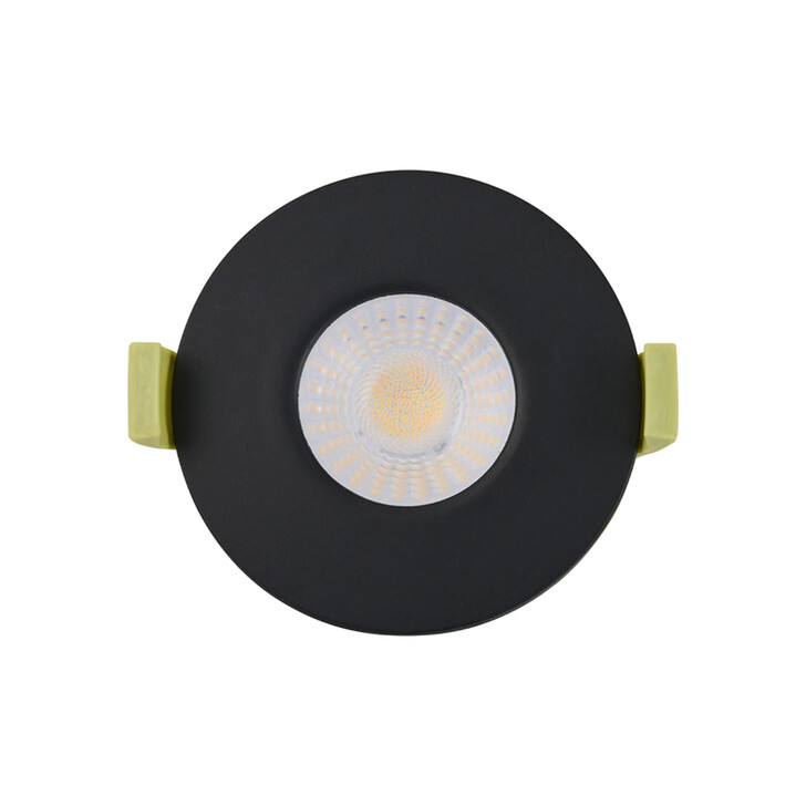 Idolite Imre 4/6/8W: Triac Dimmable 4CCT LED Fire Rated Downlight: With Matt Black: Cut Out: 70mm: 400/600/800lm: 60 Deg: IP65 DRIVER INC.: 5yrs Wrnty