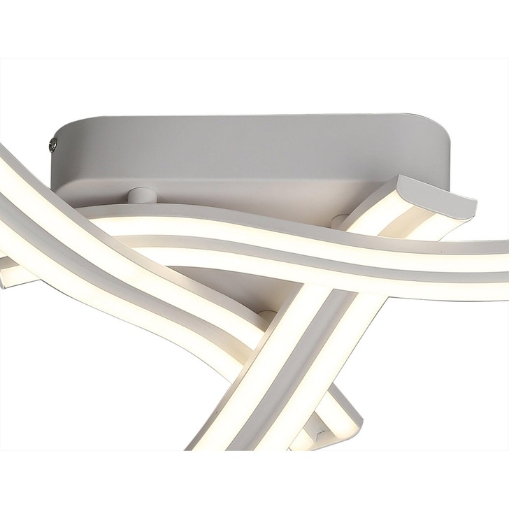 Idolite Kensington White Flush Led Ceiling Light - 4000K