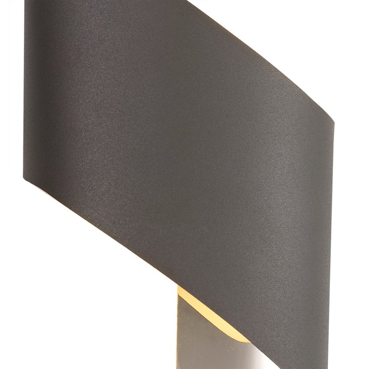 Idolite Kenton Anthracite/Polished Chrome LED Wall Light - 3000K