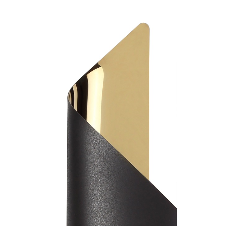 Idolite Kenton Sand Black/Gold Large LED Wall Light - 3000K