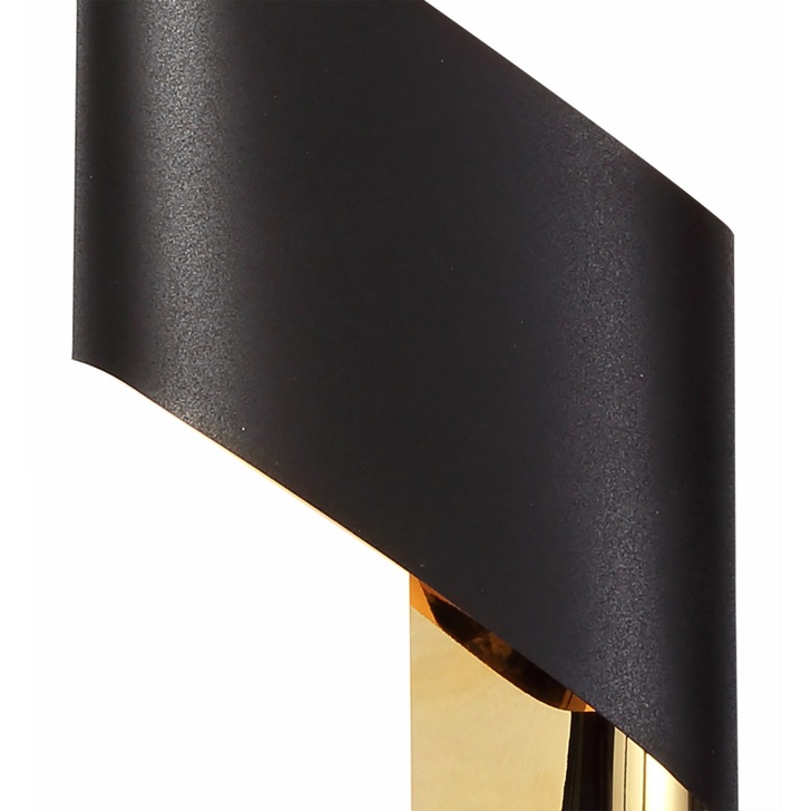 Idolite Kenton Sand Black/Gold LED Wall Light - 3000K