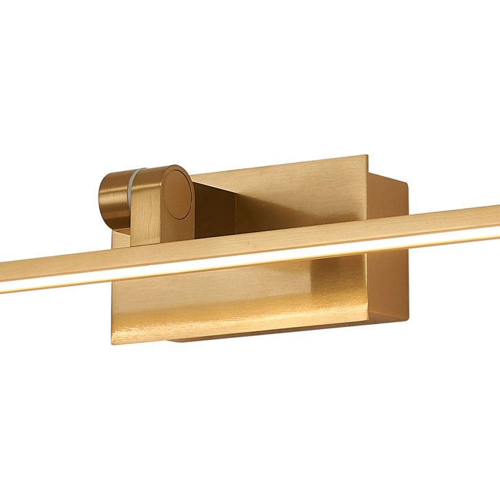 Idolite Killian 67.5cm Brass Over Mirror Bathroom Wall Light - 12W LED, 3000K, IP44