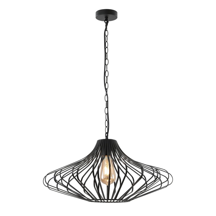 Idolite Kingsbury Matt Black/Satin Nickel Pendant