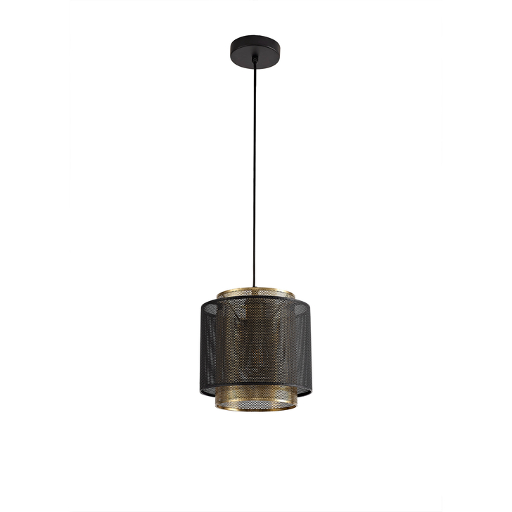 Idolite Korab Matt Black/Satin Gold Small Single Pendant