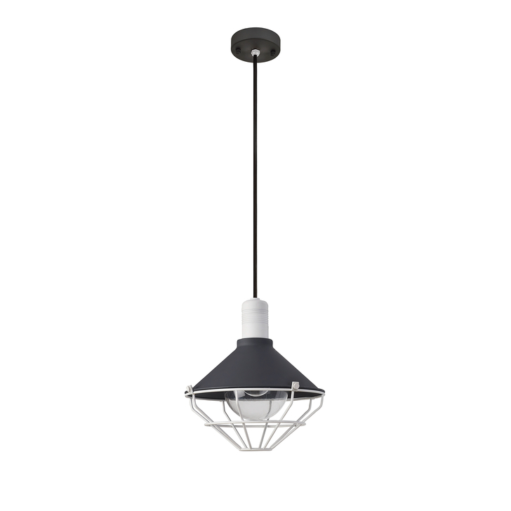 Idolite Lenin Anthracite/Matt White Single Exterior Pendant - IP65