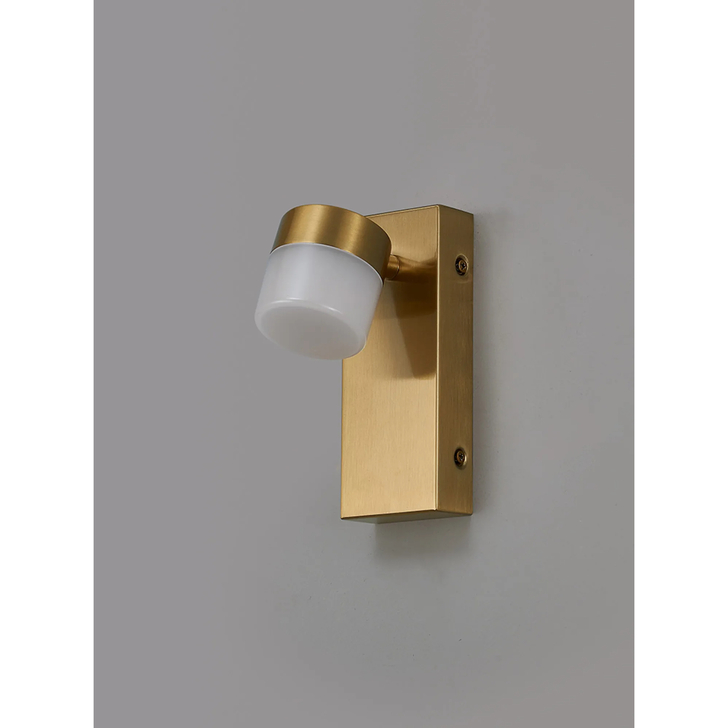 Idolite Licancabur Brass Single LED Adjustable Wall Light Spot - 3000K, IP44