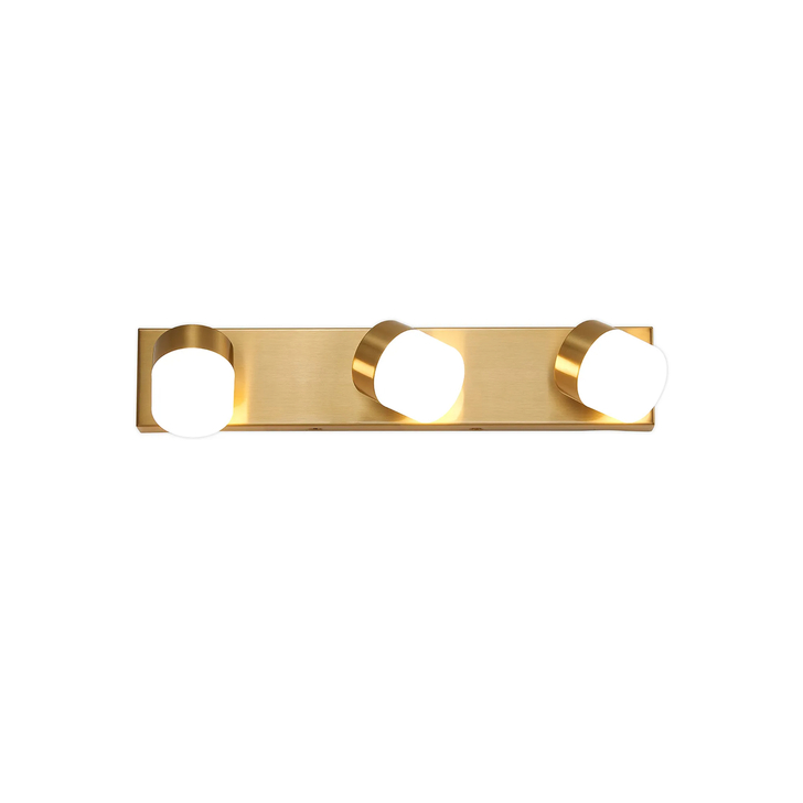 Idolite Licancabur Brass Triple LED Adjustable Wall Light Spot Over Mirror - 3000K, IP44
