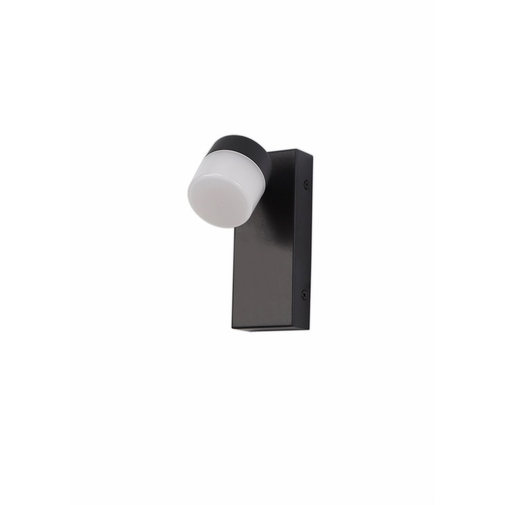 Idolite Licancabur Sand Black LED Bathroom Wall Spotlight - IP44, 4000K