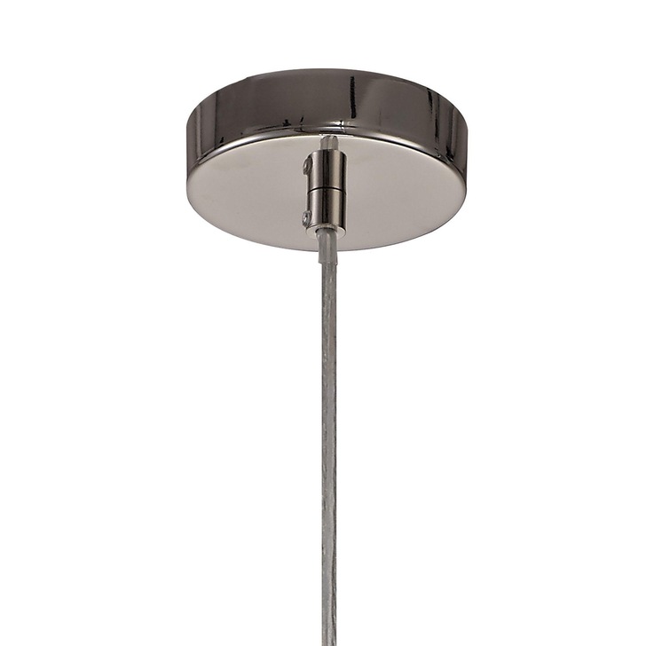 Idolite Loughton Polished Nickel Cylinder Single Pendant