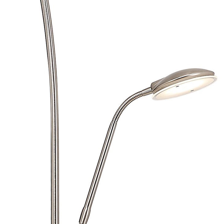 Idolite Lowe Satin Nickel Mother And Child Led Floor Light - 3000K