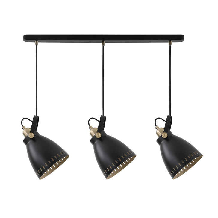 Idolite Maglic Matt Black/Antique Brass/Khaki 3 Light Island Light