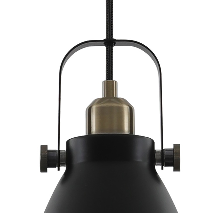 Idolite Maglic Matt Black/Antique Brass/Khaki 3 Light Island Light