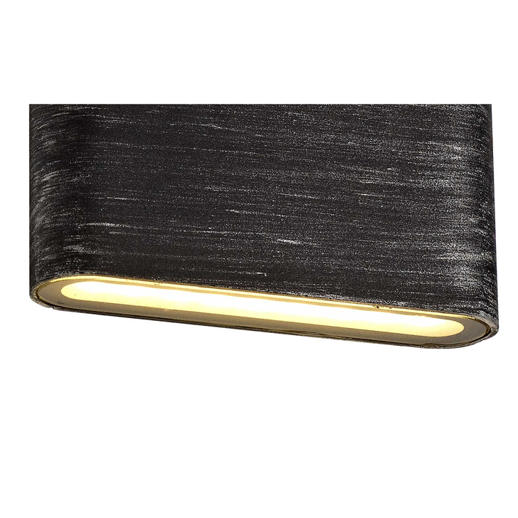 Idolite Marylebone Black/Silver Exterior Led Wall Light - 3000K