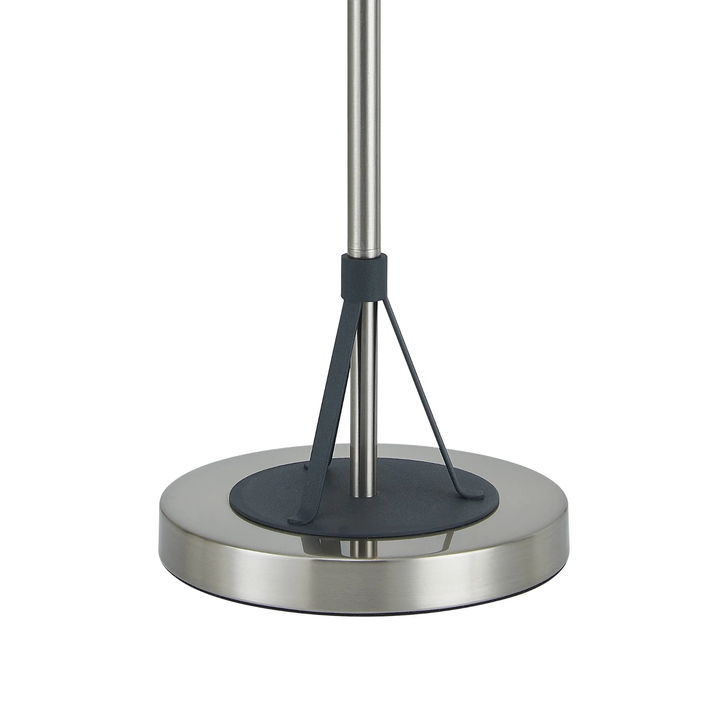 Idolite Monument 3 Light Table Lamp Graphite/Satin Nickel