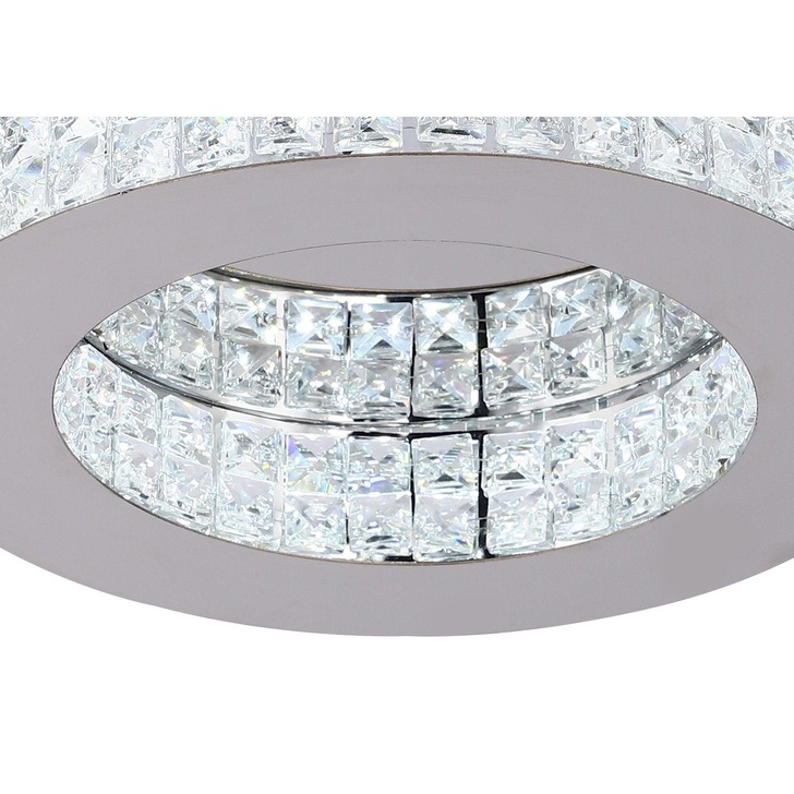 Idolite Moorgate Flush Led Crystal Ceiling Light - 4000K