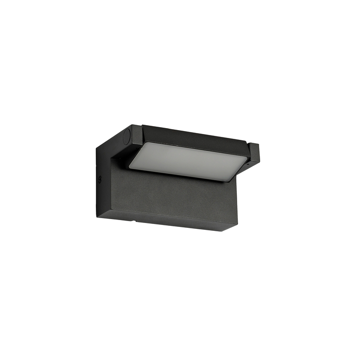 Idolite Morden Graphite Black Led Exterior Wall Light - 3000K