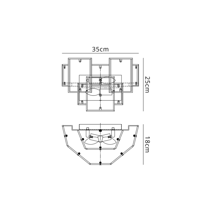 Idolite Natron Switched Wall Light White Glass Alabaster: 2 x E14: Gold/White Frosted