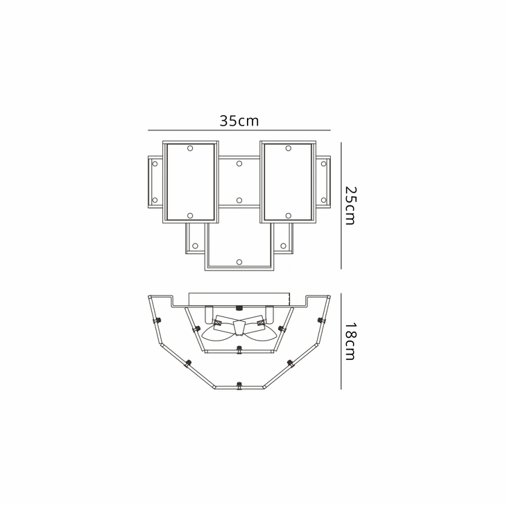 Idolite Natron Switched Wall Light White Glass Alabaster & Metal: 2 x E14: Gold/White Frosted