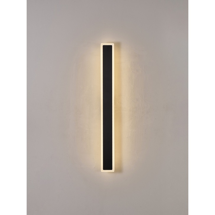 Idolite Nordica 80CM Linear Stick Led Exterior Wall Light Black - 3000K, IP65