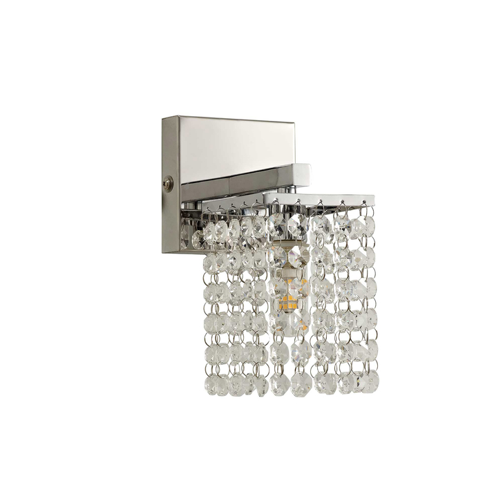 Idolite Paddington Polished Chrome Crystal Bathroom Wall Light