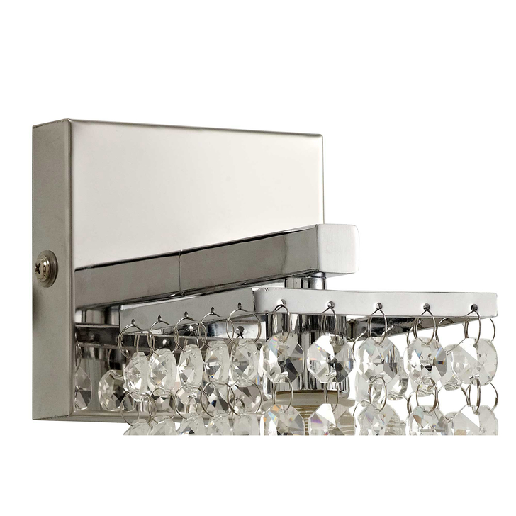 Idolite Paddington Polished Chrome Crystal Bathroom Wall Light