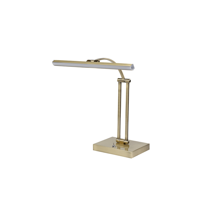 Idolite Parbat Antique Brass LED Desk Lamp - 3000K