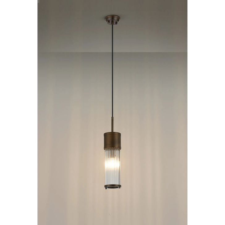 Idolite Pearson Bathroom Single Pendant Bronze - IP44