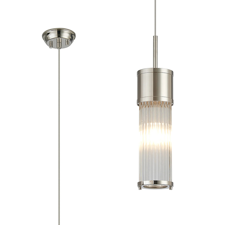 Idolite Pearson Bathroom Single Pendant Polished Nickel - IP44