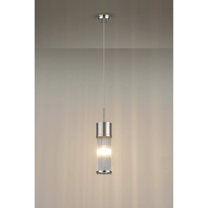 Idolite Pearson Bathroom Single Pendant Polished Nickel - IP44