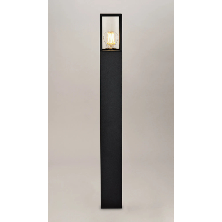 Idolite Pimlico 80cm Bollard: 1 x E27: IP65: Graphite Black