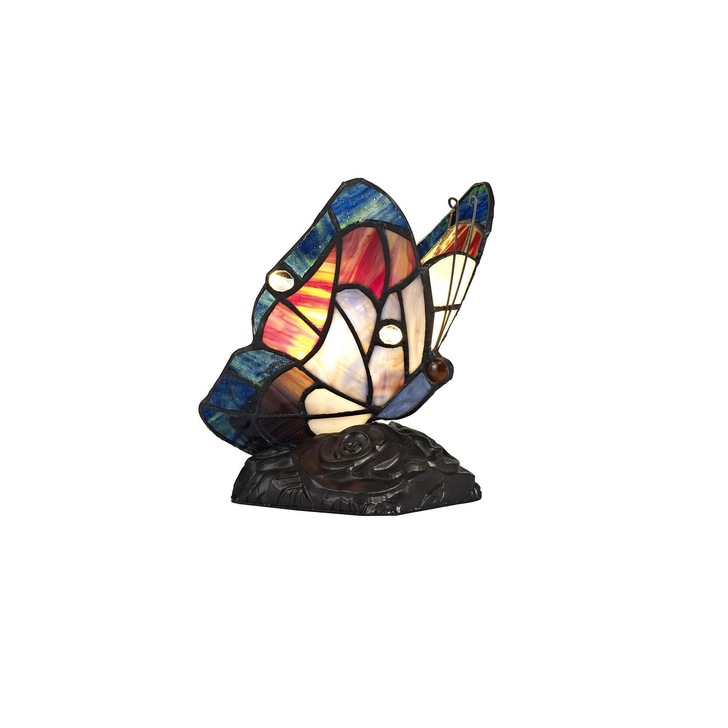 Idolite Poplar Blue/Brown/Black Butterfly Table Lamp